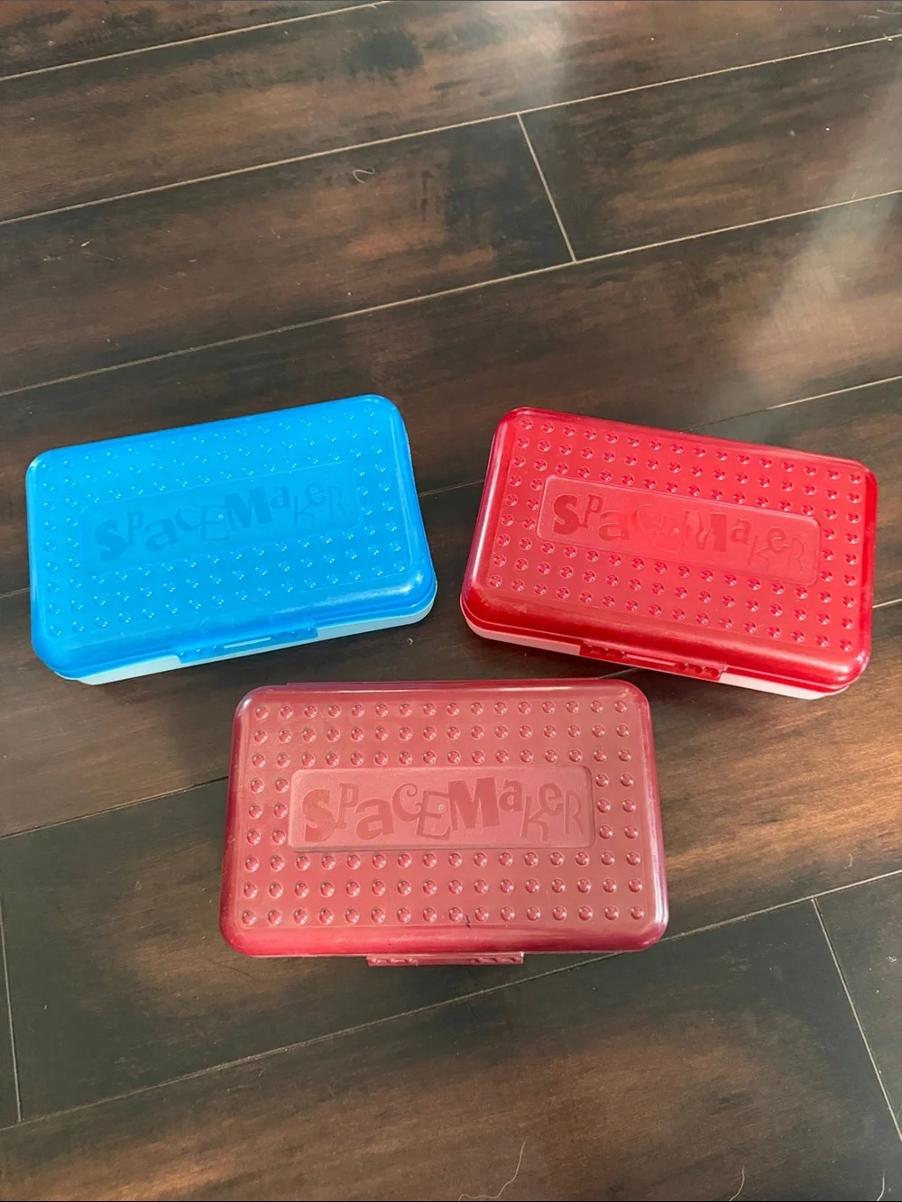 Lot of 3 Vintage Space Makers Storage Cases Pencil Cases Back to School